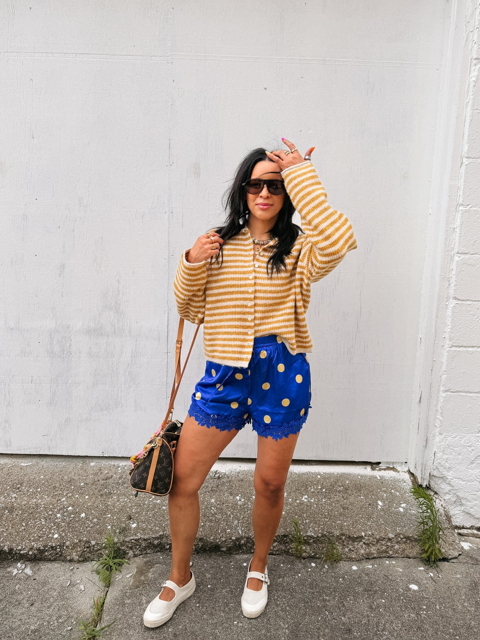 golden vista stripe sweater