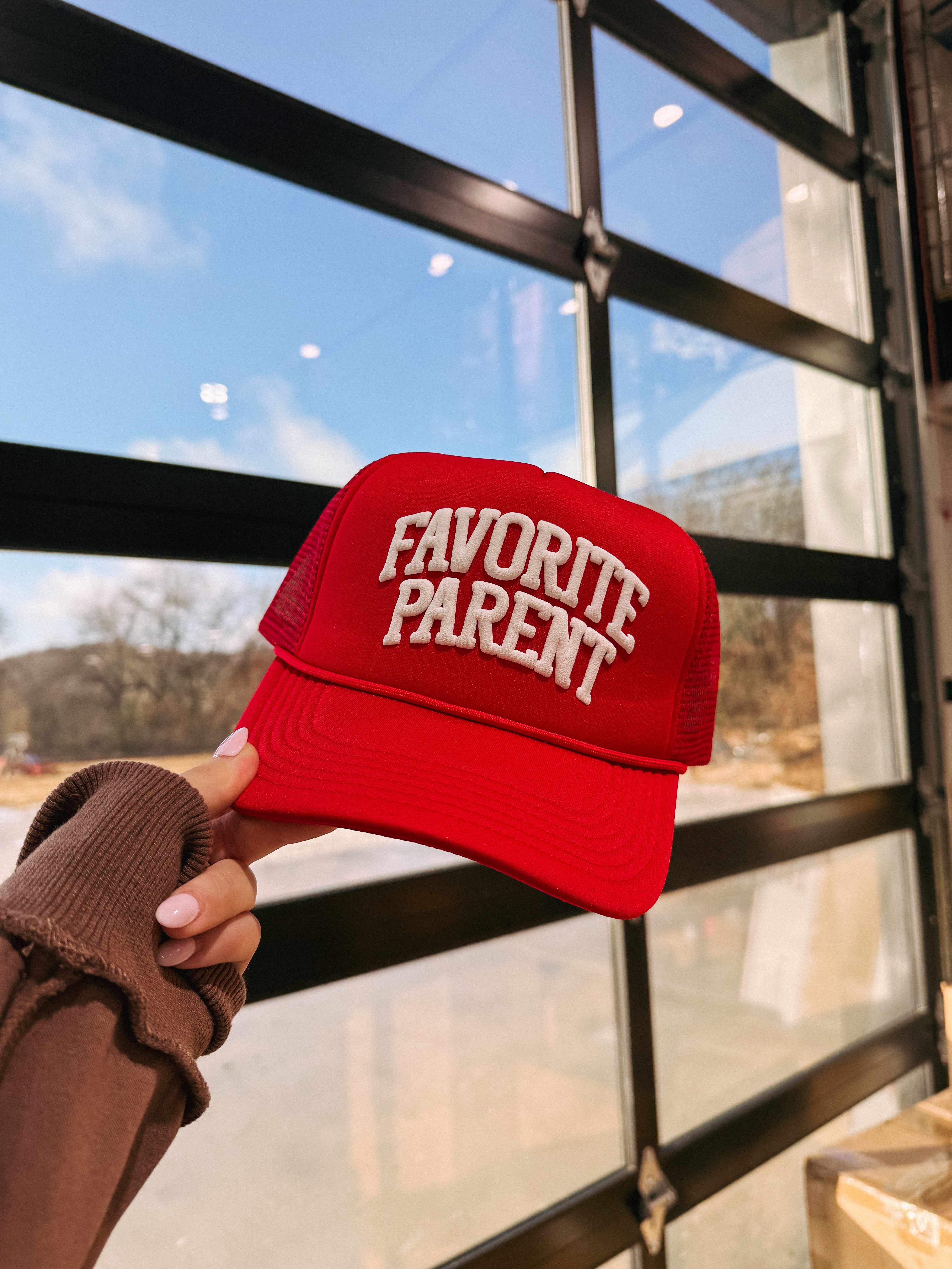 ETTA OG | favorite parent trucker hat - red