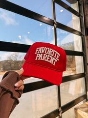ETTA OG | favorite parent trucker hat - red