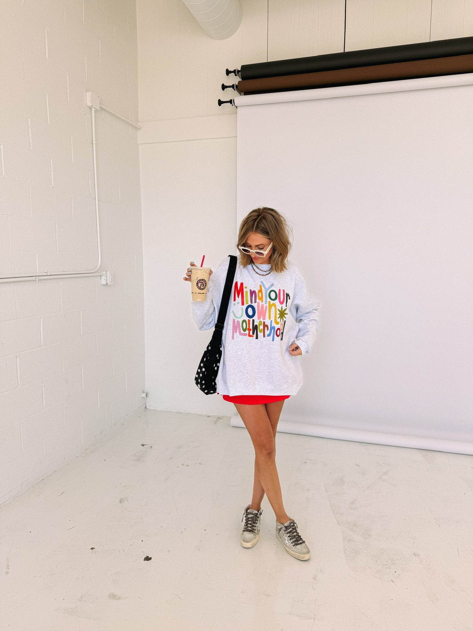 ETTA OG | mind your own motherhood sweatshirt - ash