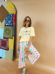 ETTA OG | favorite teacher graphic tee - butter yellow