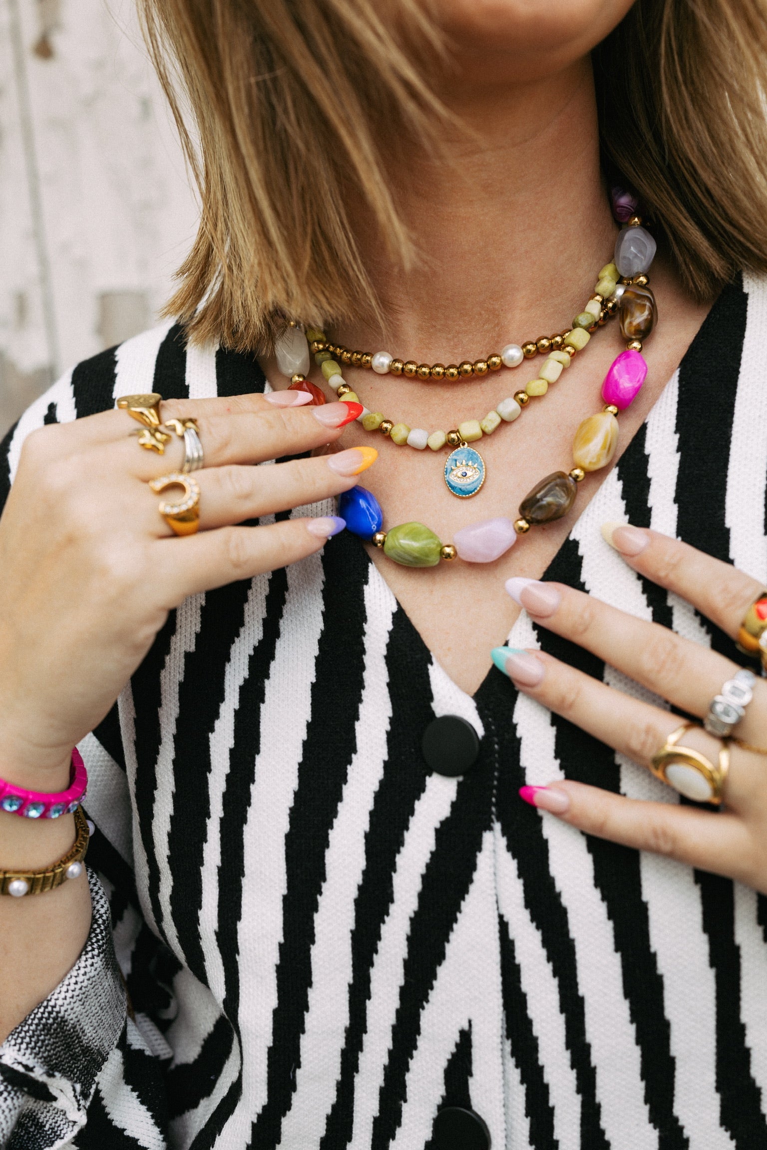beljoy | color lover stone necklace