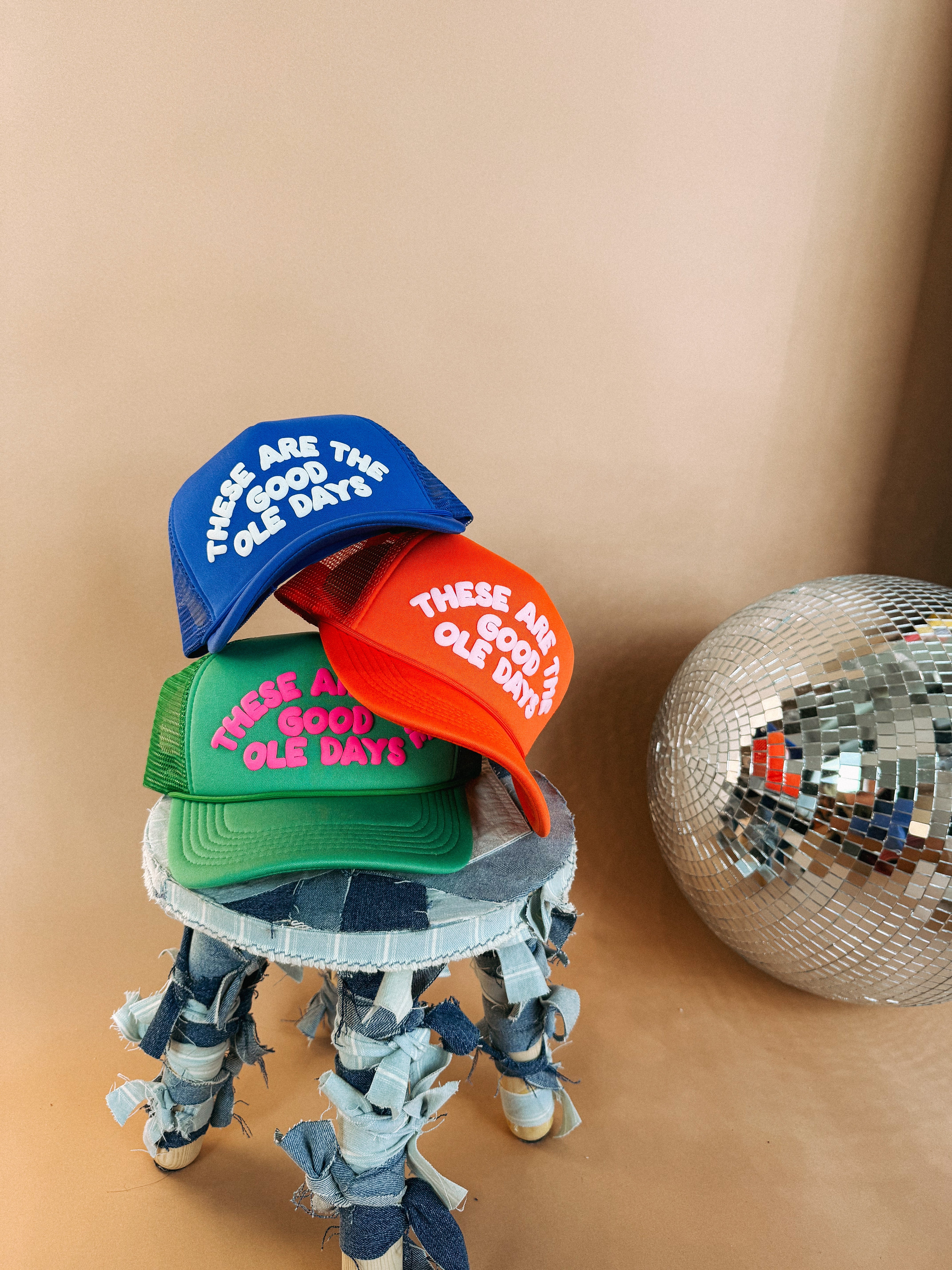 ETTA OG | these are the good ole days trucker hat - green