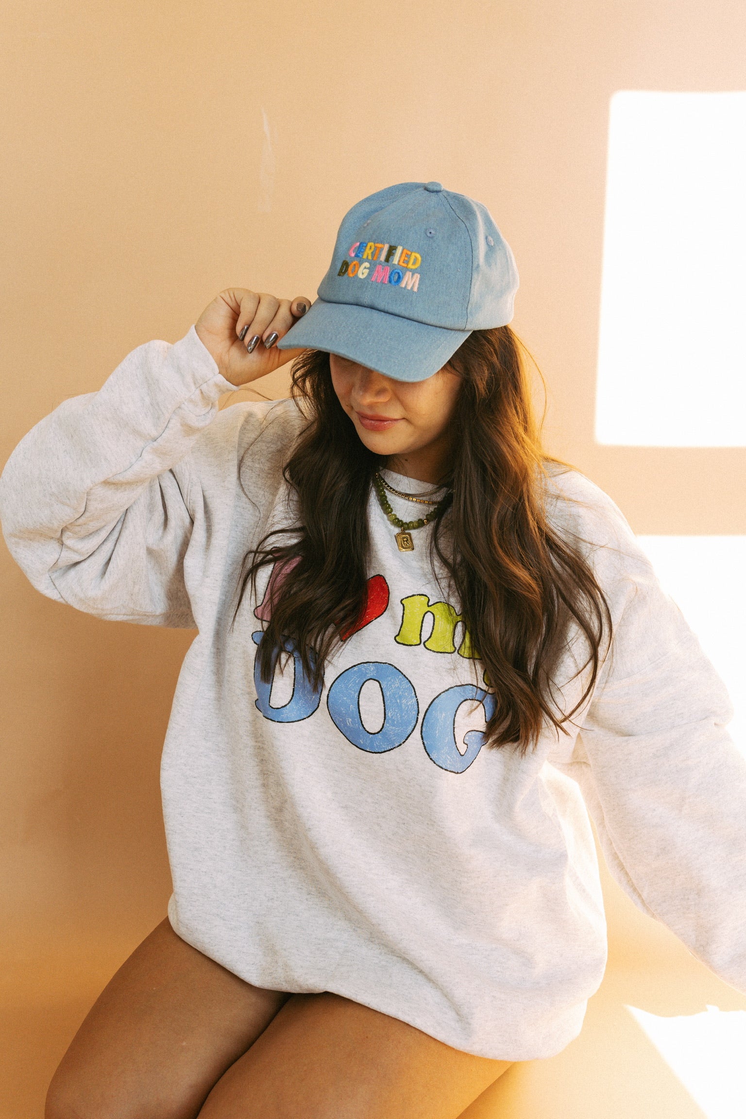 ETTA OG | i ♡ my dog sweatshirt - ash