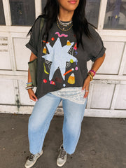 ETTA OG | candy club graphic tee - charcoal