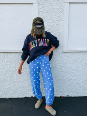 dilly dally mock neck - navy