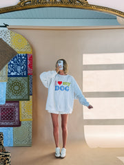 ETTA OG | i ♡ my dog sweatshirt - ash