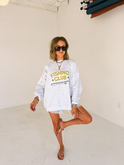 ETTA OG | fishing club sweatshirt - ash