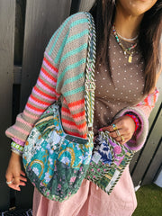 ETTA OG | quilted crossbody bag - evergreen