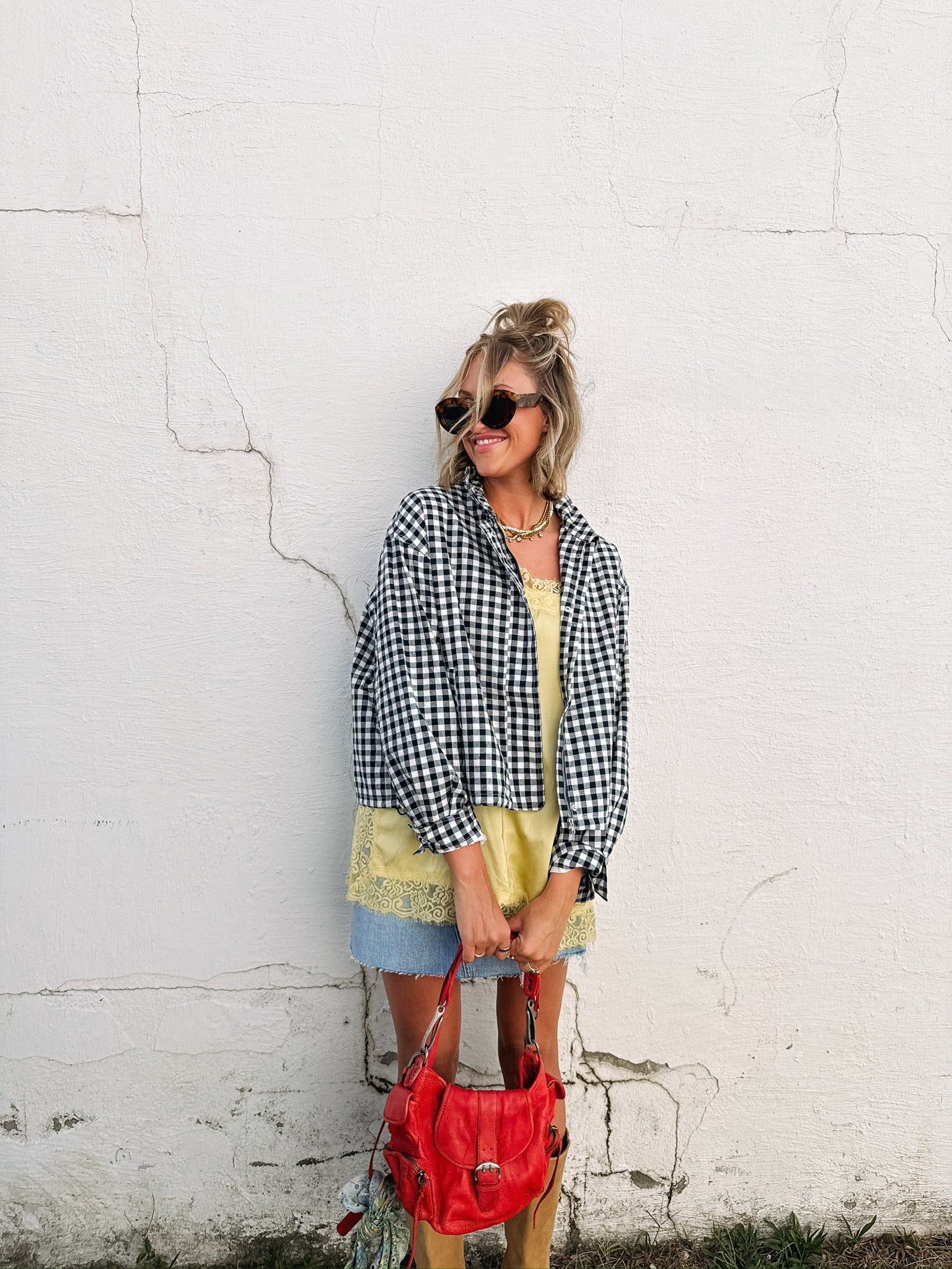 go go gingham jacket