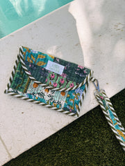 ETTA OG | quilted wristlet - evergreen