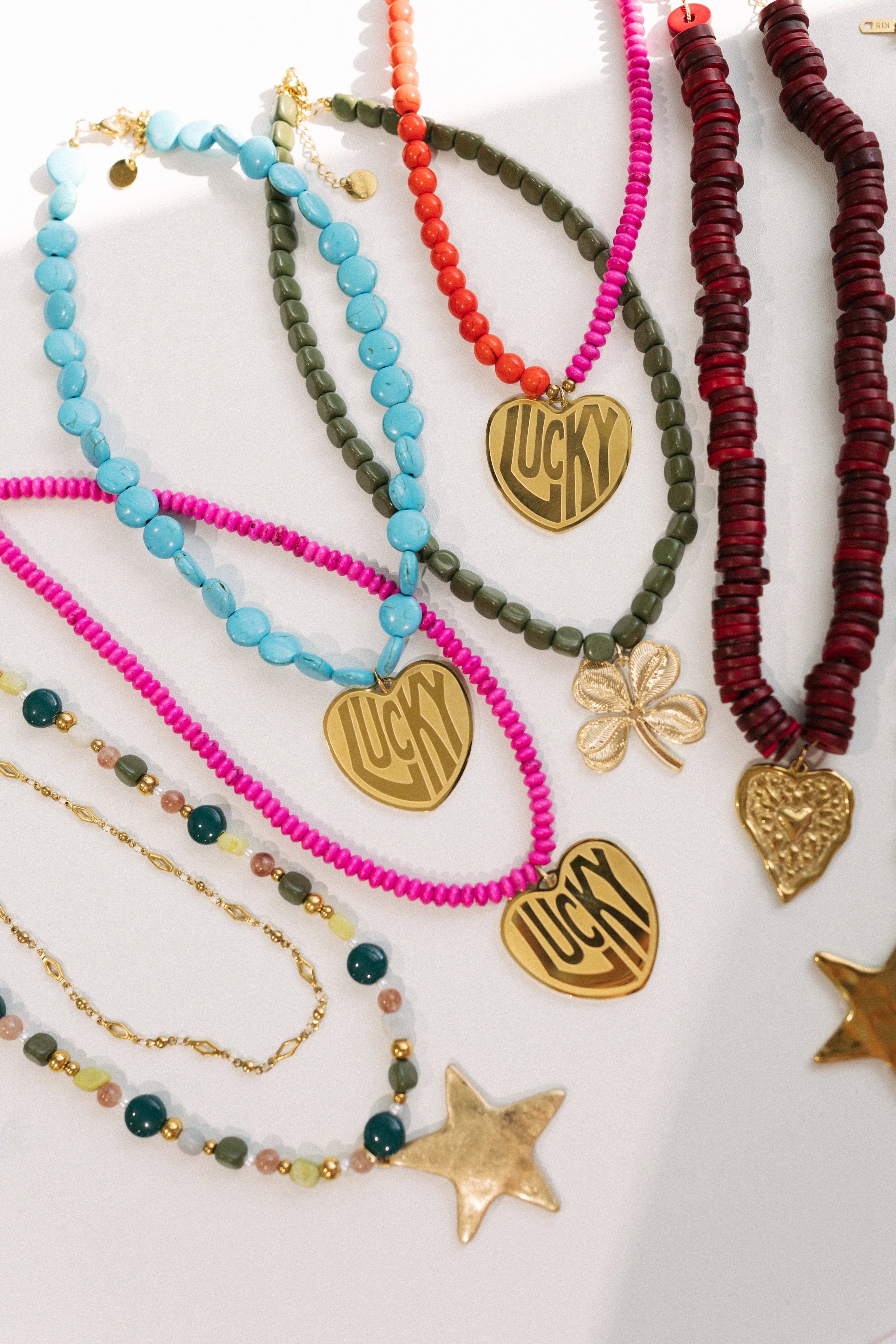 beljoy | lucky in love stone necklace - turquoise