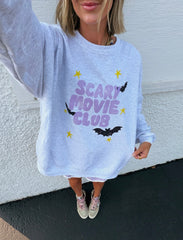 ETTA OG | scary movie club sweatshirt - ash