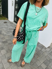 DAVI & DANI | seafoam two piece set