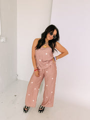 cup of tea polka dot pants