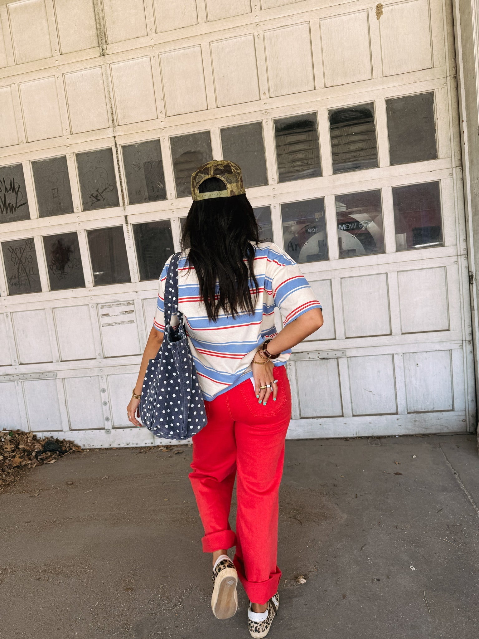 DAZE | far out cherry wide leg jeans