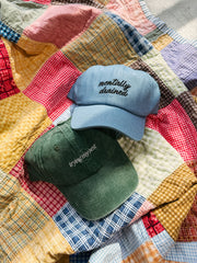 ETTA OG | mentally drained dad cap - denim