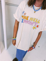 ETTA OG | the hell i won't graphic tee - ivory
