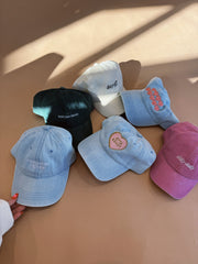 ETTA OG | running on caffeine dad cap - denim