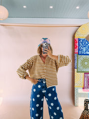 golden vista stripe sweater