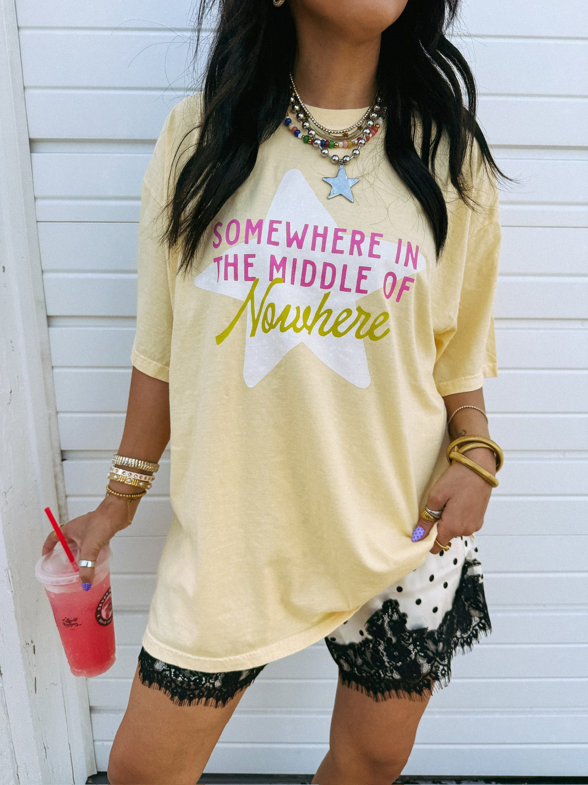 ETTA OG | middle of nowhere star graphic tee - butter yellow