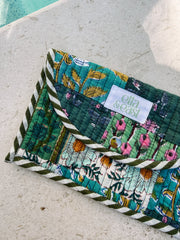 ETTA OG | quilted wristlet - evergreen