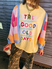 ETTA OG | good old days banner graphic tee - butter yellow