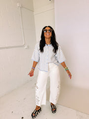 cloud nine stripe sweater