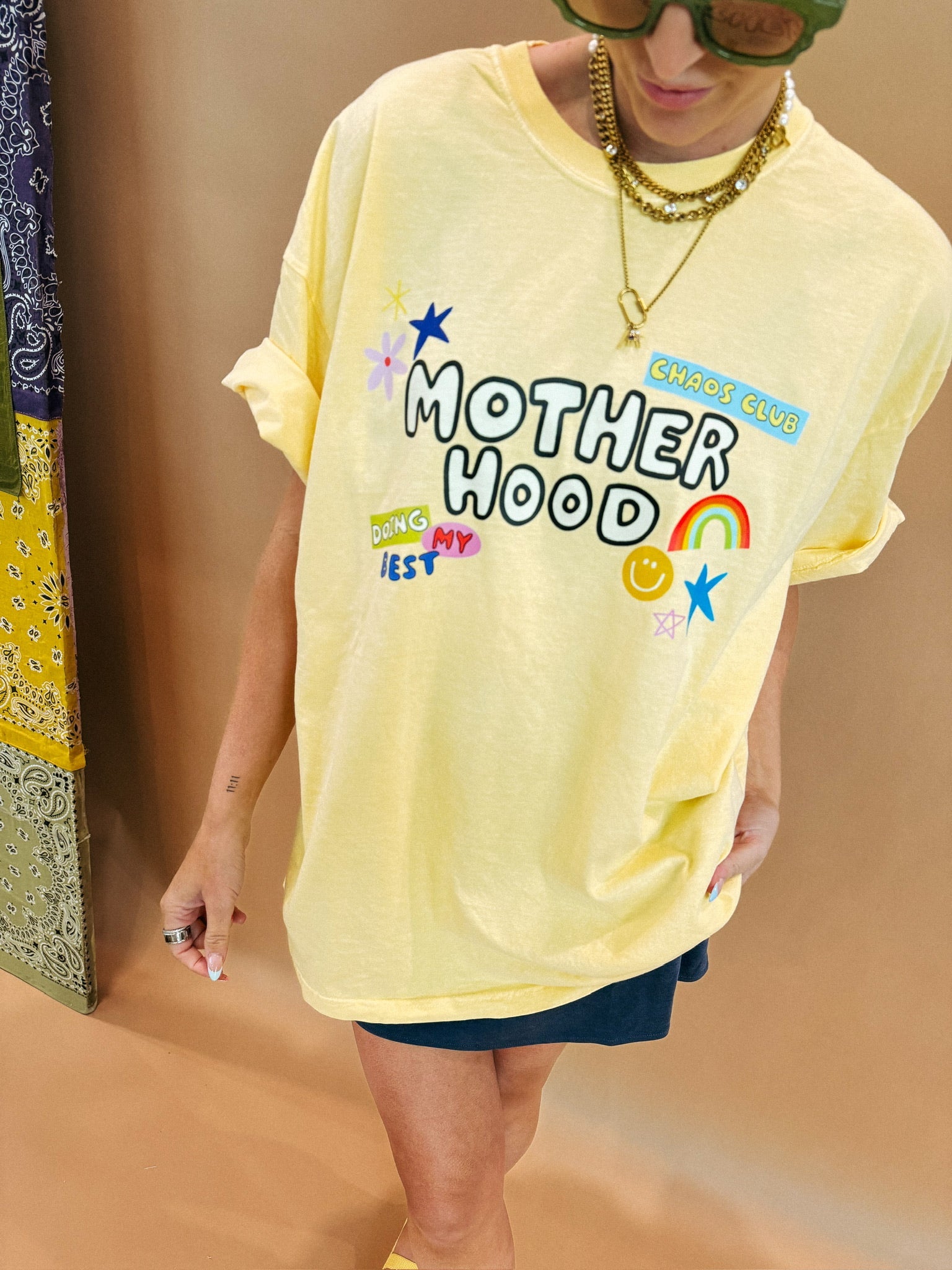 ETTA OG | all things motherhood graphic tee - butter yellow