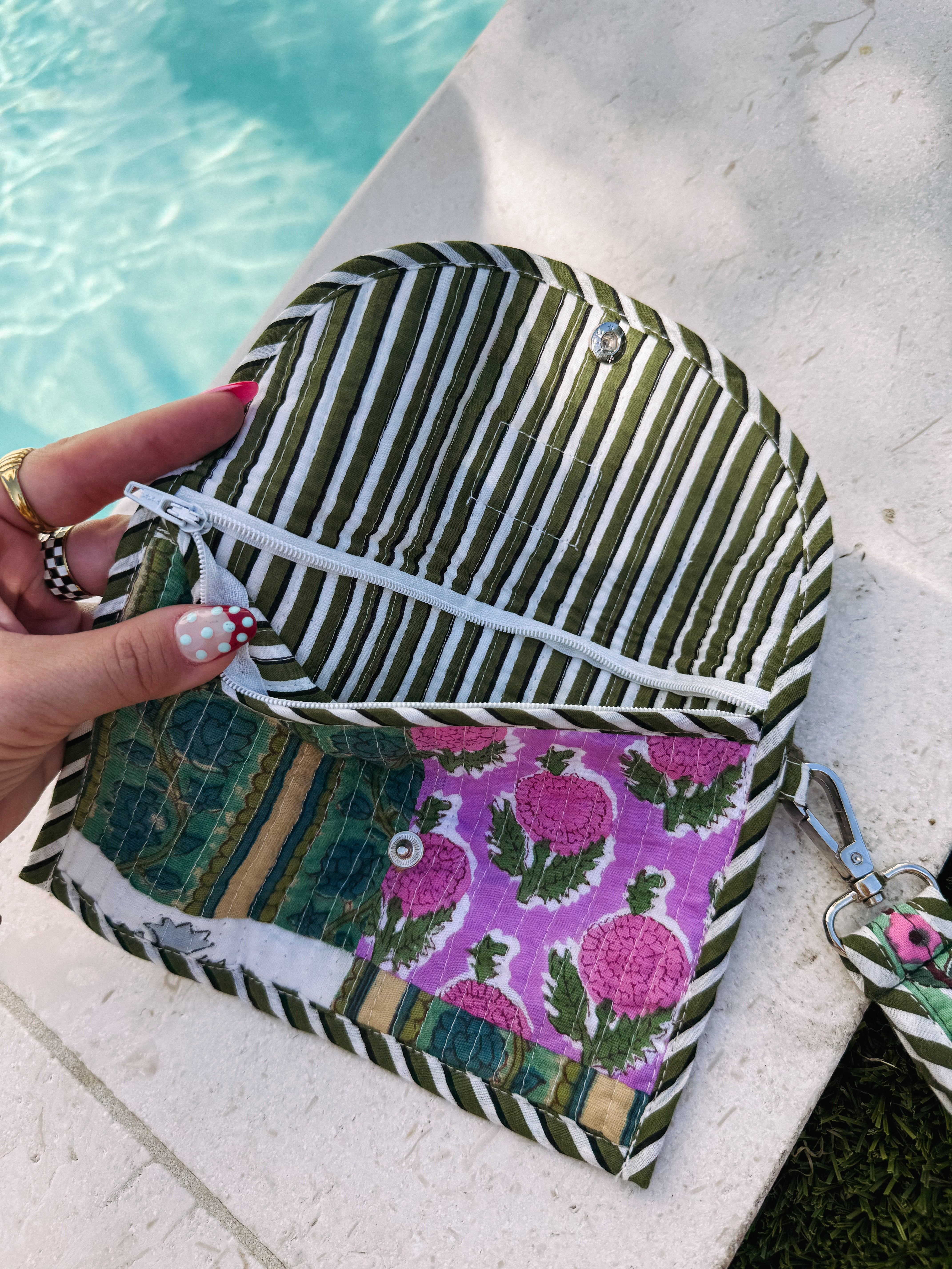 ETTA OG | quilted wristlet - huckleberry