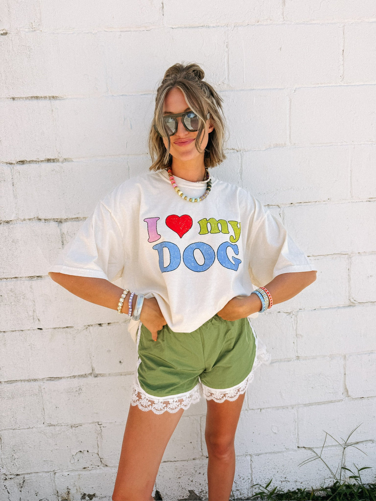 ETTA OG | i ♡ my dog graphic tee - ivory