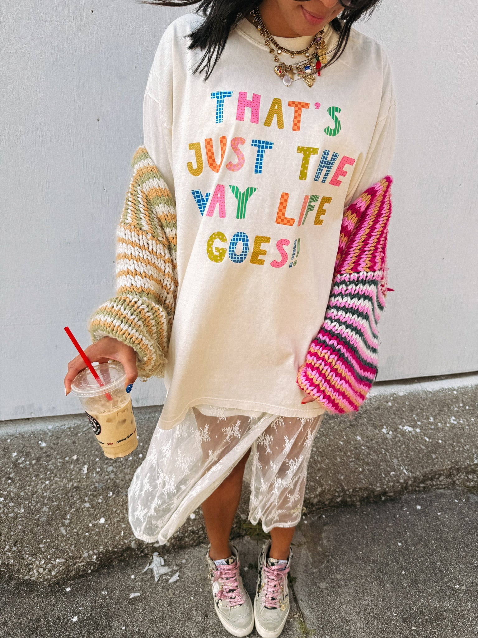 ETTA OG | just the way life goes graphic tee - ivory