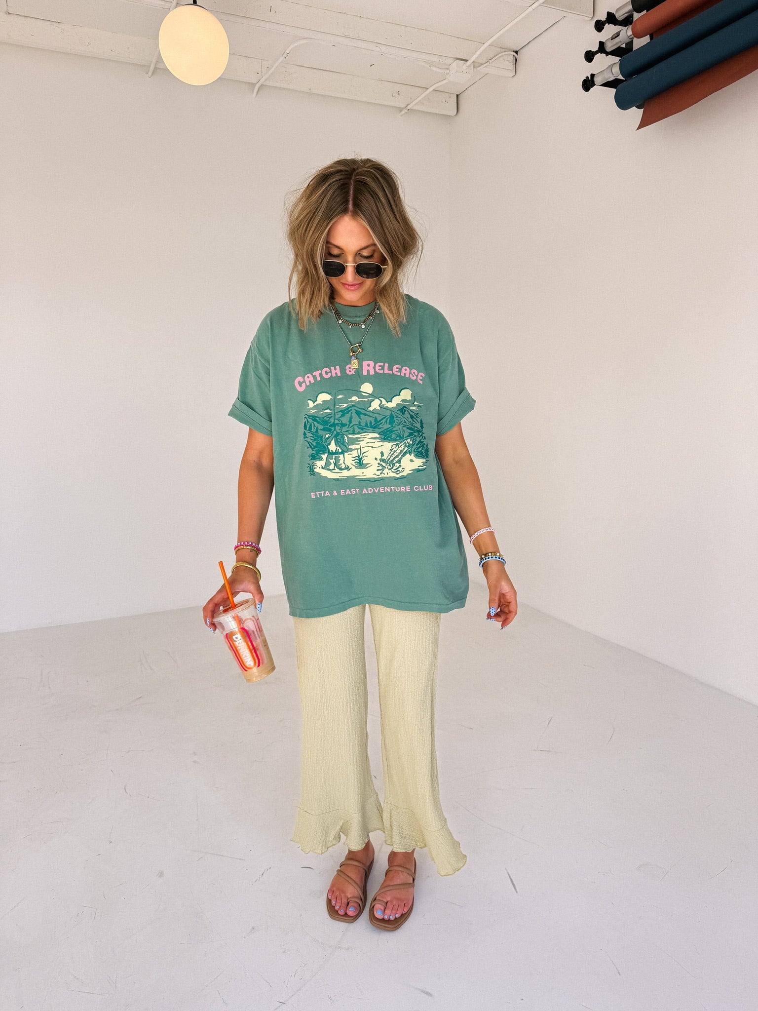 ETTA OG | catch & release graphic tee - green