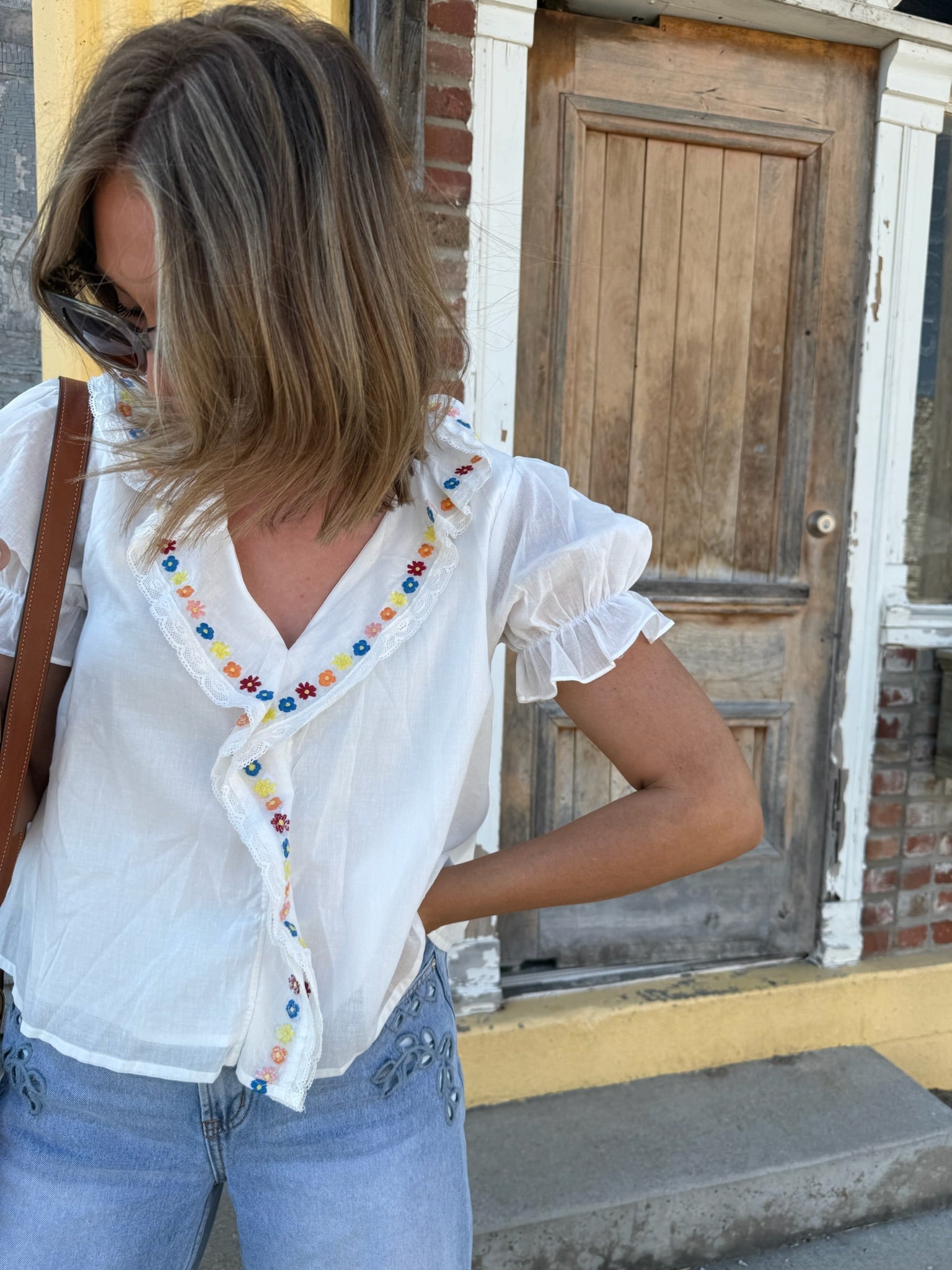 dandelion ruffle top