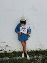 ETTA OG | halftime queen graphic tee - white