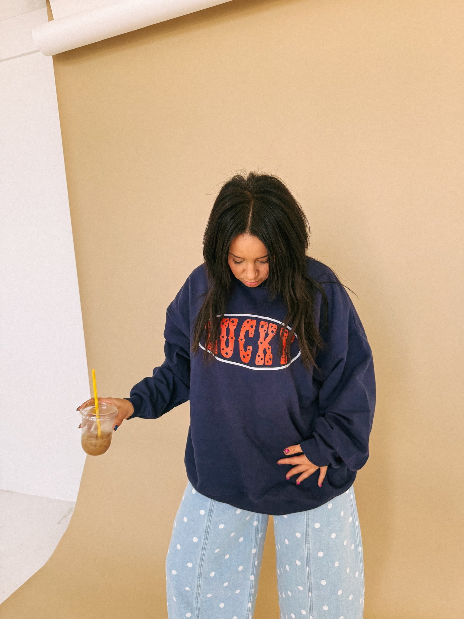 ETTA OG | star studded lucky sweatshirt