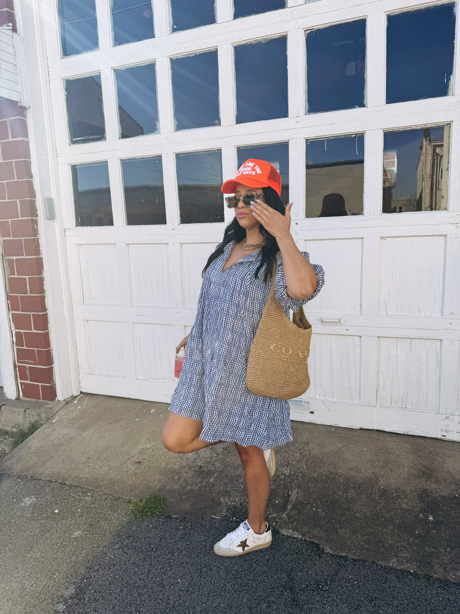 gotta go gingham dress