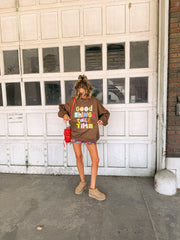 ETTA OG | good things take time sweatshirt - brown