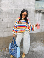charmed life stripe sweater