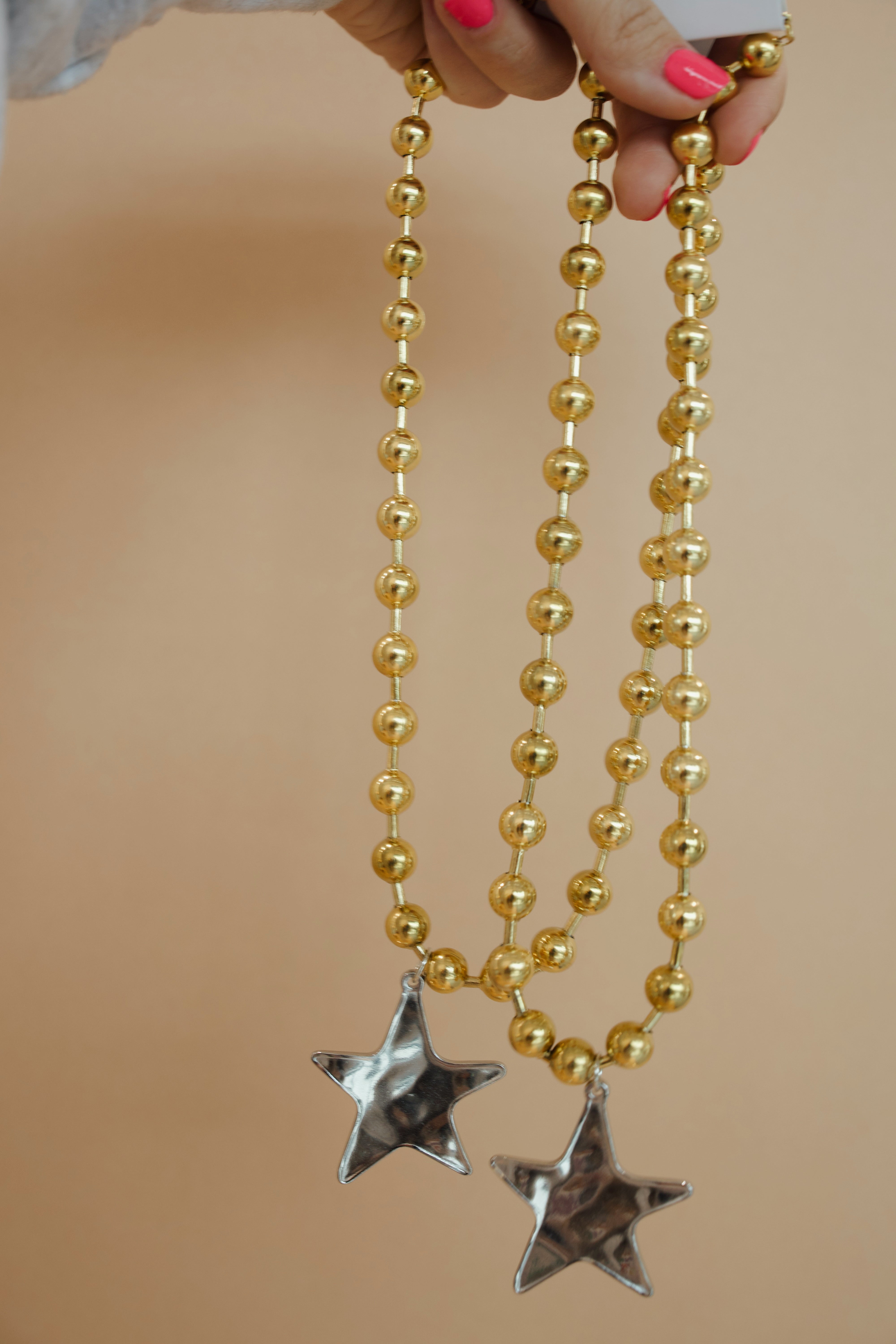 beljoy | barb & star necklace - gold with silver star