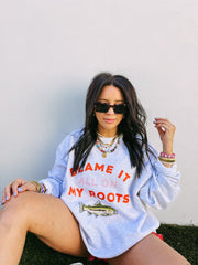ETTA OG | blame it on my roots sweatshirt - ash