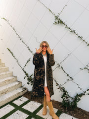 DAVI & DANI | leopard trench coat