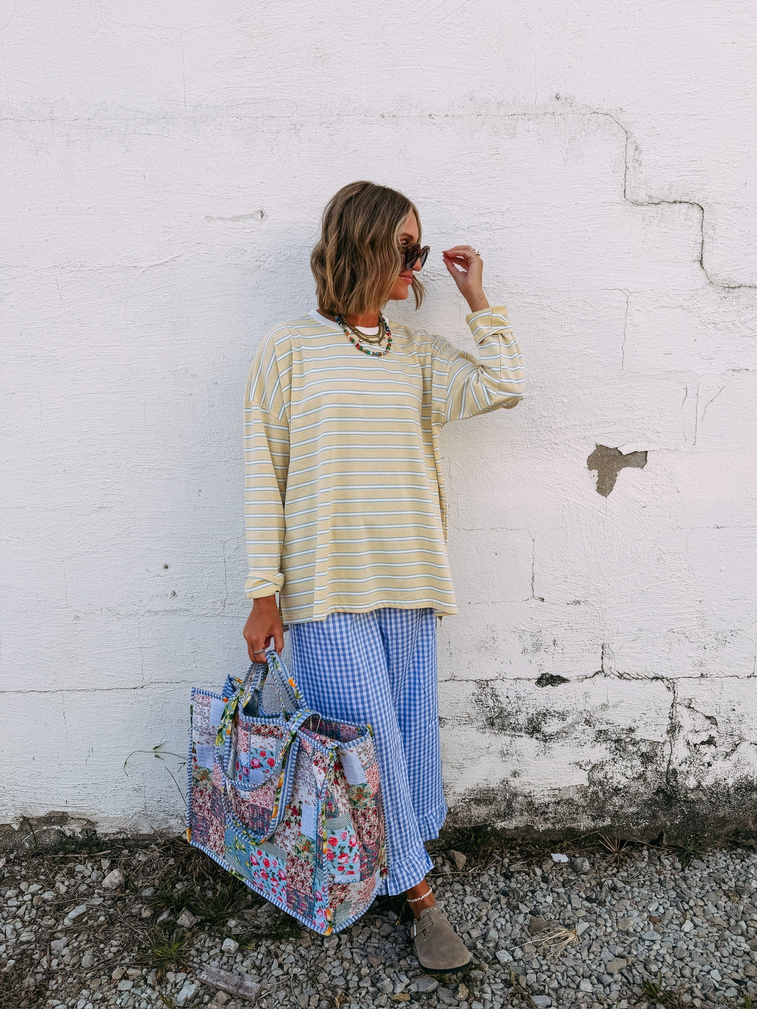 bread and butter stripe top