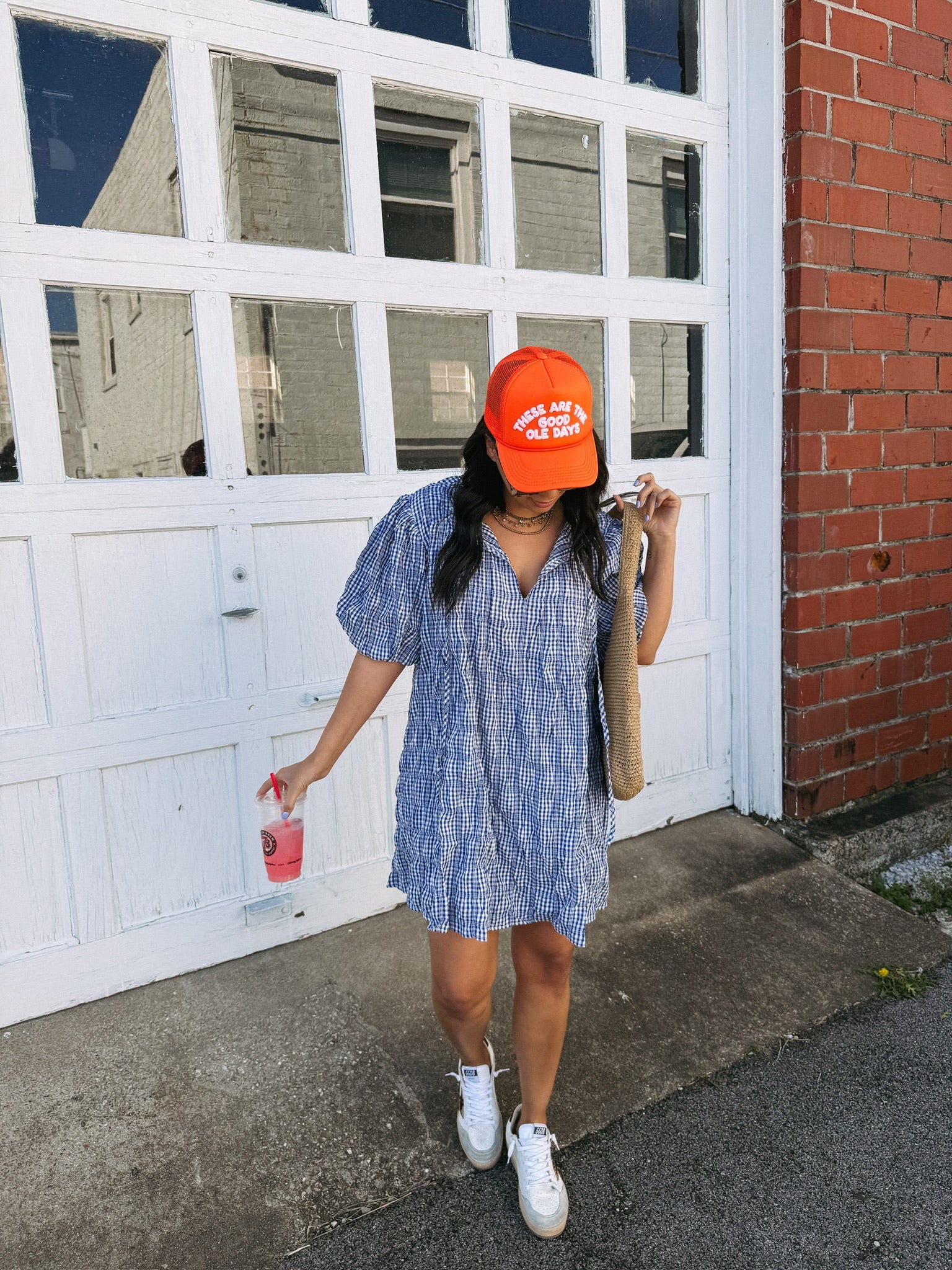 gotta go gingham dress