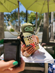ETTA OG | dilly dallying trucker hat - green