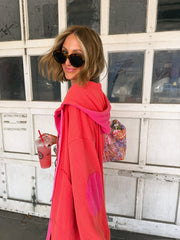 coral crush cardigan
