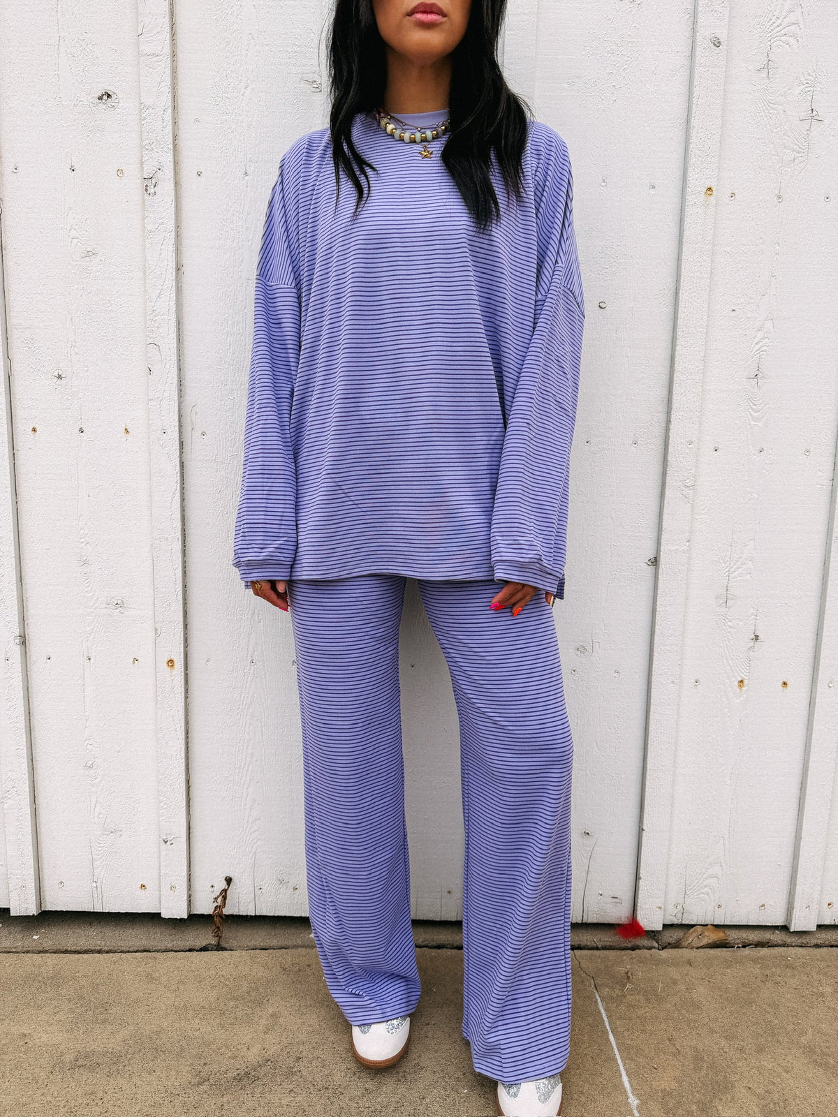 feeling fuzzy lounge pants - purple