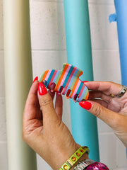 ETTA OG | stripe hair clip - citrus