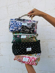 ETTA OG | quilted makeup bag - polka dot