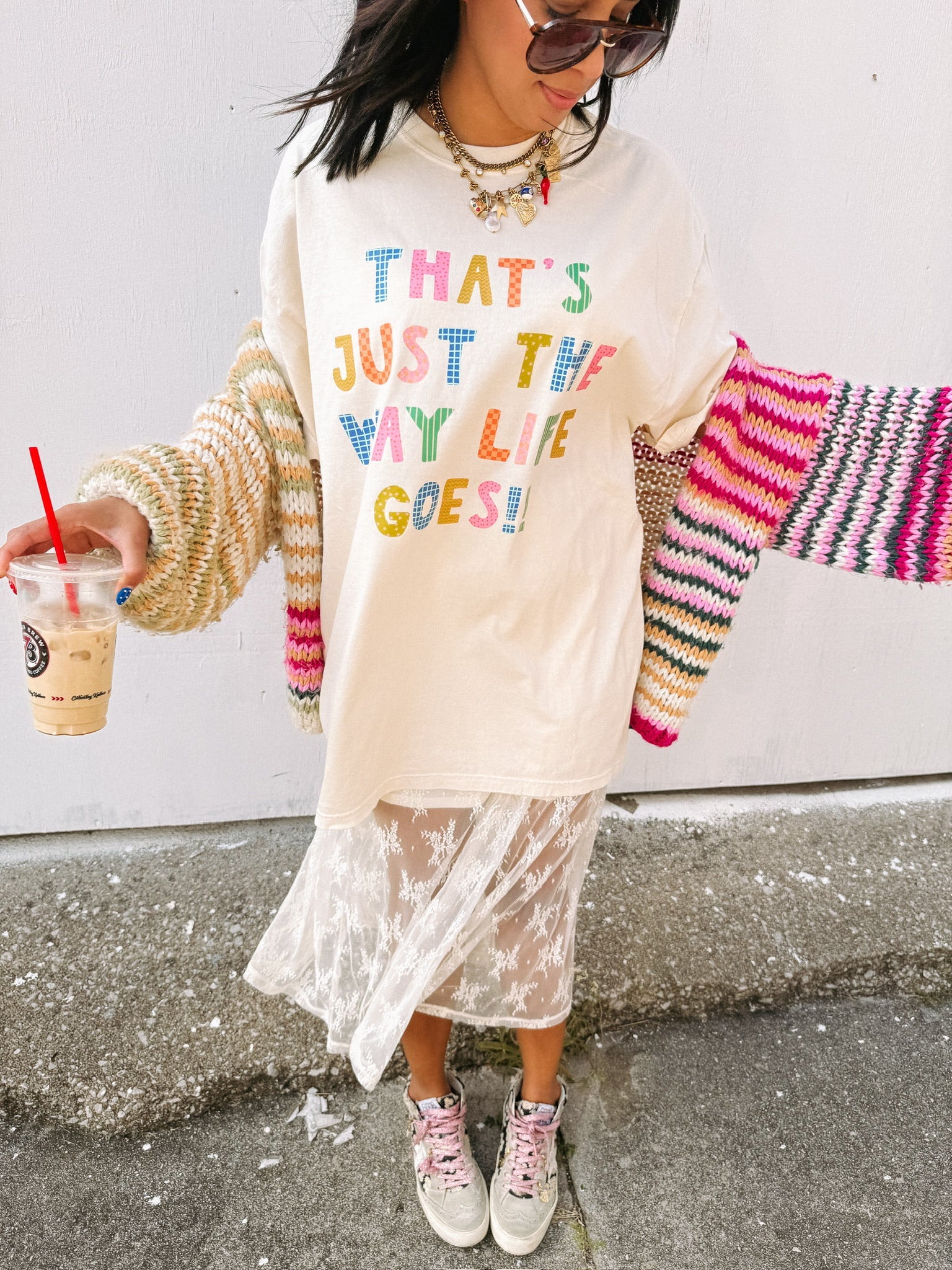 ETTA OG | just the way life goes graphic tee - ivory